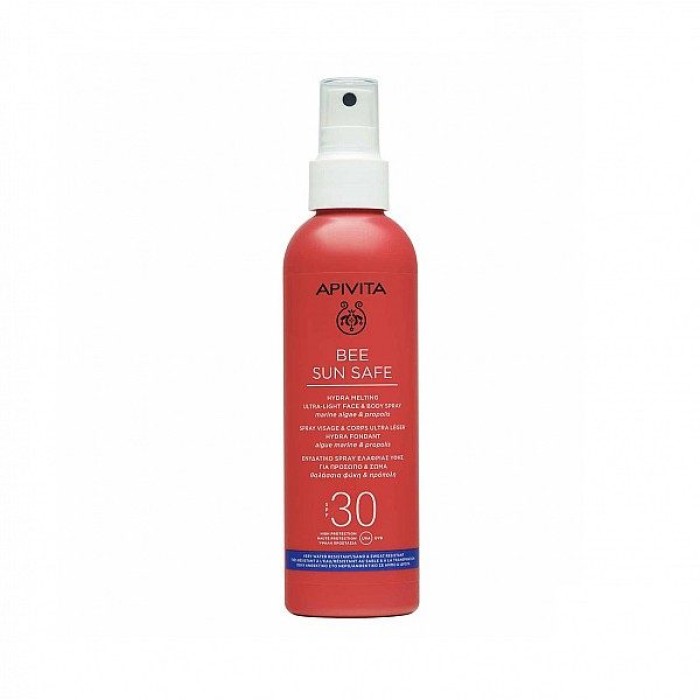 Apivita Bee Sun Safe Hydra Melting Ενυδατικό Spray Ελαφριάς Υφής για Πρόσωπο & Σώμα SPF30 200ml