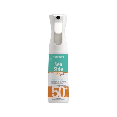 Frezyderm Sea Side Dry Mist SPF50+ Αντηλιακό Spray  Προσώπου & Σώματος Πολύ Υψηλής Προστασίας, 300ml