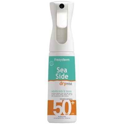 Frezyderm Sea Side Dry Mist SPF50+ Αντηλιακό Spray  Προσώπου & Σώματος Πολύ Υψηλής Προστασίας, 300ml