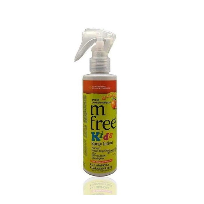 M Free Εντομοαπωθητική Λοσιόν σε Spray Mandarin Κατάλληλη για Παιδιά 125ml