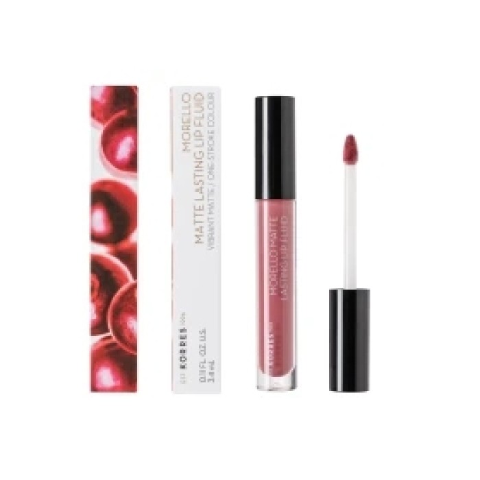 Korres Morello Matte Lasting Lip Fluid 10 Damask Rose 3.4ml