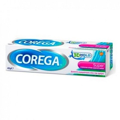 Corega 3D Hold Super Στερεωτική Κρέμα Οδοντοστοιχιών 40g.