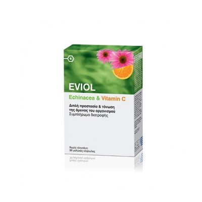 Eviol Echinacea & Vitamin C Συμπλήρωμα Διατροφής 30caps. 