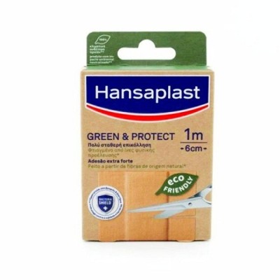 Hansaplast Green & Protect Αυτοκόλλητο Επίθεμα 1mx6cm