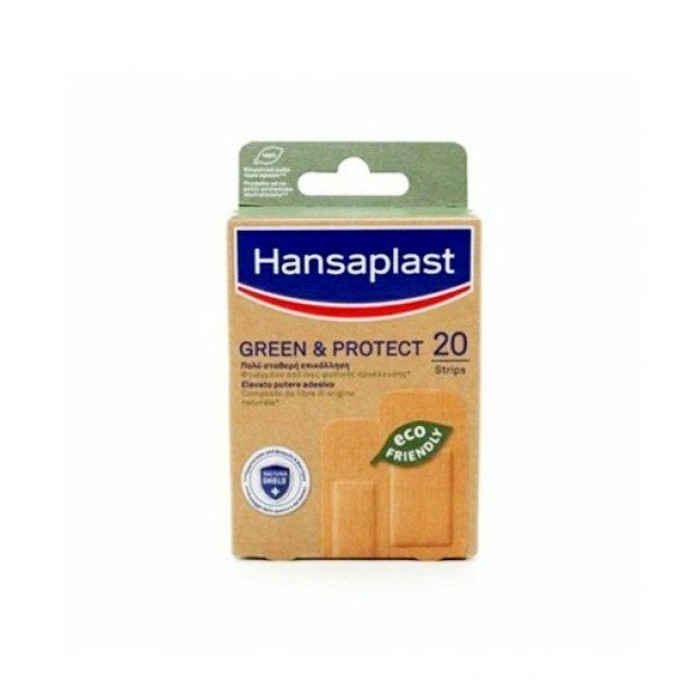 Hansaplast Green & Protect Eco Αυτοκόλλητα Επιθέματα 20τμχ.