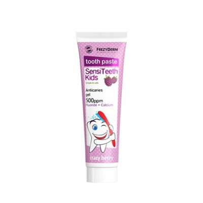 Frezyderm Οδοντόκρεμα SensiTeeth 50ml 500 ppm με Γεύση Crazy Berry για 3+ χρονών