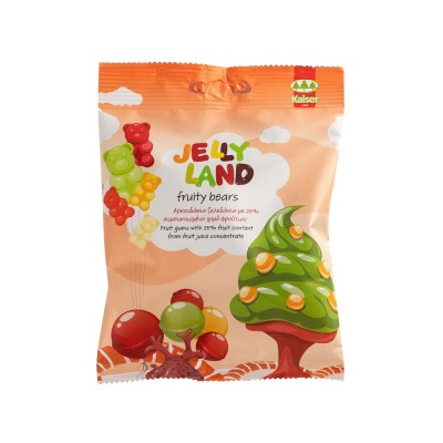 Kaiser 1889 Ζελεδάκια Jelly Land με Γεύση Λεμόνι / Passionfruit / Πορτοκάλι / Βατόμουρο / Ανανάς / Κεράσι 100gr