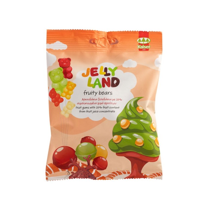 Kaiser 1889 Ζελεδάκια Jelly Land με Γεύση Λεμόνι / Passionfruit / Πορτοκάλι / Βατόμουρο / Ανανάς / Κεράσι 100gr