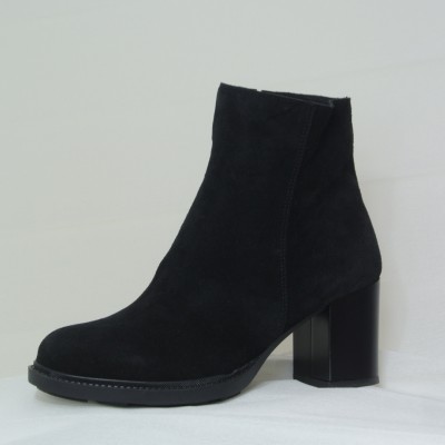 ART LOW BOOTS LEATHER BLACK suede