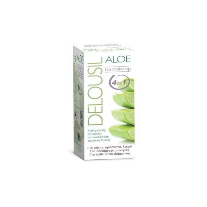 Delousil Aloe De Make Up 4 σε 1 Ντεμακιγιάζ με Αλόη 300ml