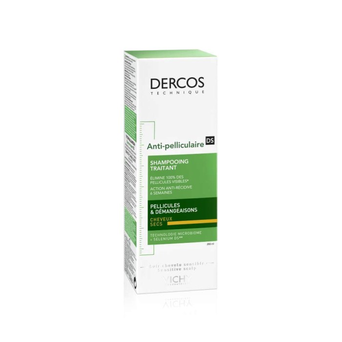 Vichy Dercos Anti-Pelliculaire DS, Αντιπυτιριδικό Σαμπουάν για Ξηρά Μαλλιά 200ml