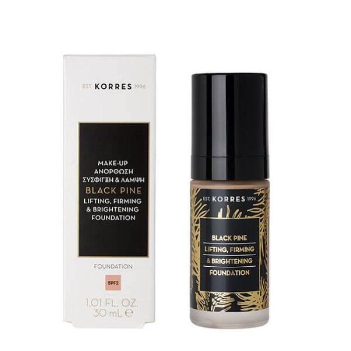 Korres Foundation Black Pine BPF2 Lifting, Firming & Brightening  30ml