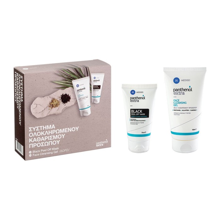  Medisei Panthenol Extra Promo Pack Black Peel Off Mask 75ml + Δωρο Face Cleansing Gel 150ml