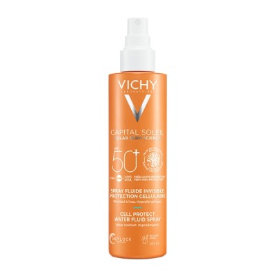 Vichy Capital Soleil Cell Protect Water Fluid Αντηλιακή Κρέμα Σώματος SPF50 σε Spray 200ml