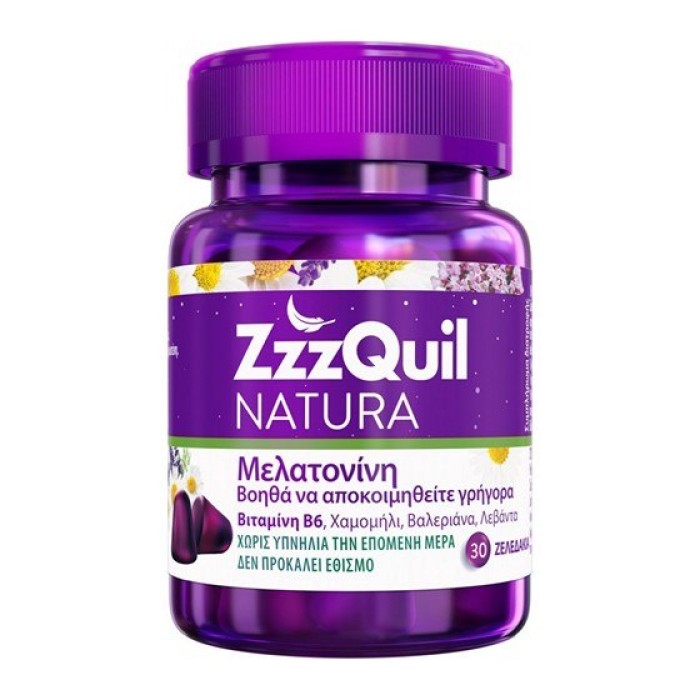 ZzzQuil Natura Συμπλήρωμα Διατροφής με Μελατονίνη για τον Ύπνο Forest Fruits 30 ζελεδάκια