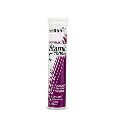 Health Aid Vitamin C 1000mg Φραγκοστάφυλο 20 αναβράζοντα δισκία