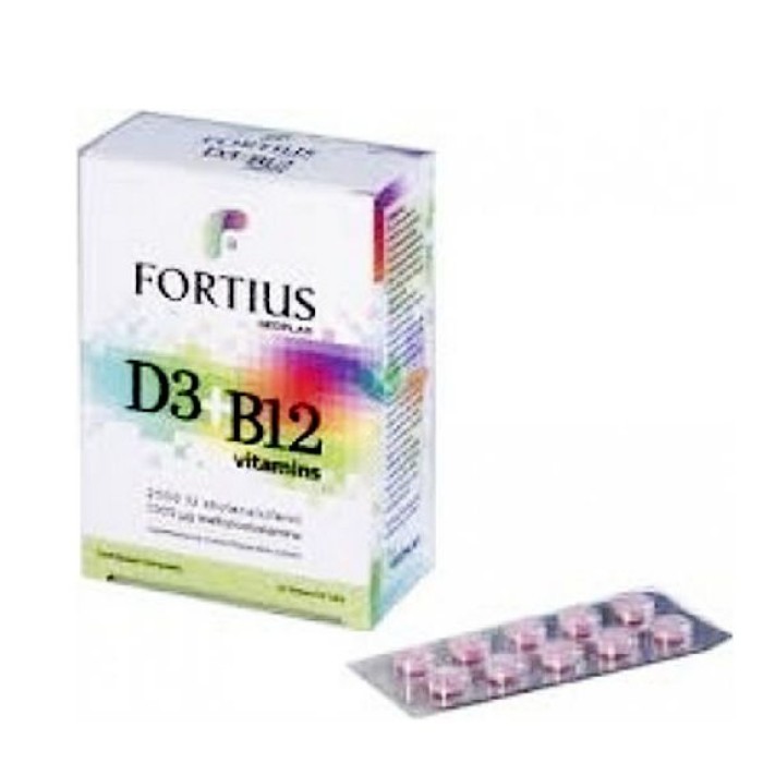 Geoplan Nutraceuticals Fortius D3 & B12 2500iu 1000mg 2500iu 30 ταμπλέτες