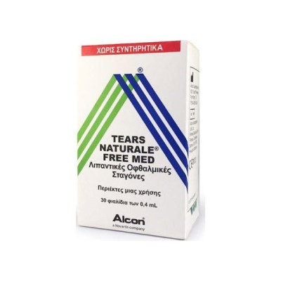 Alcon Tears Naturale Free Med Οφθαλμικές Σταγόνες για Ξηροφθαλμία 30x0.4ml