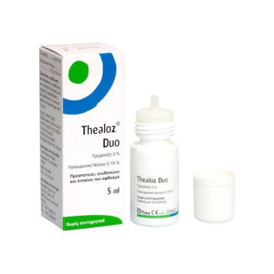 Thea Pharma Hellas Thealoz Duo Οφθαλμικές Σταγόνες με Υαλουρονικό Οξύ για Ξηροφθαλμία 5ml