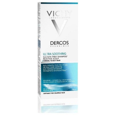 Vichy Dercos Ultra Soothing Σαμπουάν Γενικής Χρήσης για Λιπαρά Μαλλιά 200ml