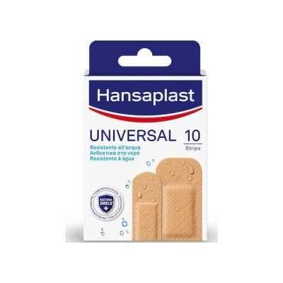 Hansaplast Αδιάβροχα Αυτοκόλλητα Επιθέματα Universal Bacteria Shield 10τμχ  σε 2 πρακτικά μεγέθη