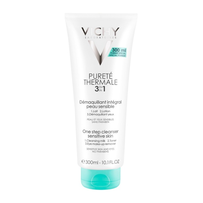 Vichy Γαλάκτωμα Ντεμακιγιάζ Purete Thermale 3 in 1 One Step Cleanser για Ευαίσθητες Επιδερμίδες 300ml