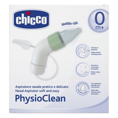 Chicco PhysioClean Nasal Aspirator Ρινικός Αποφρακτήρας για Βρέφη και Παιδιά