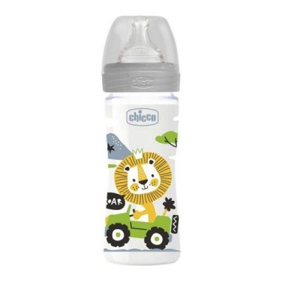 Chicco μπιμπερό πλαστικό Unisex well being 250ml με θηλή σιλικόνης 2m+