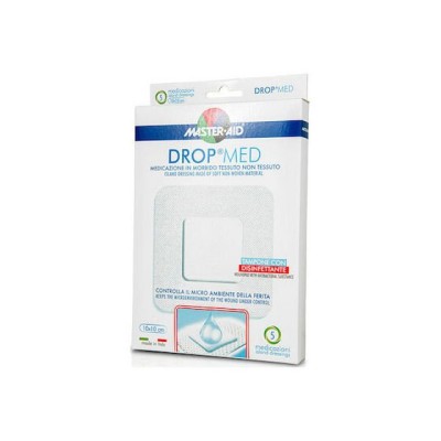 Master Aid Αυτοκόλλητα Επιθέματα Drop Med 10x10cm 5τμχ