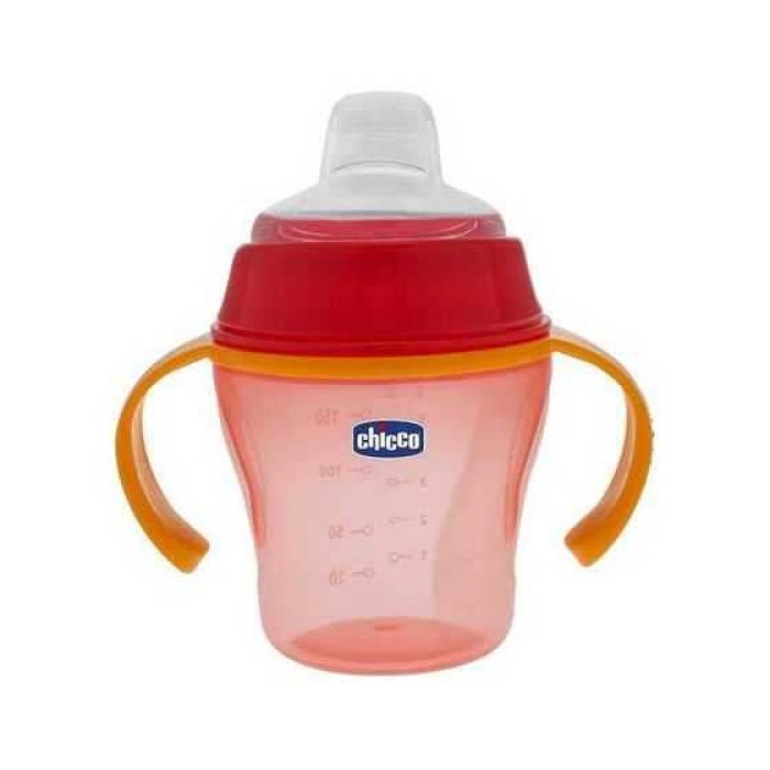 Chicco Μαλακό Κύπελλο Soft Cup Κόκκινο, 6m+