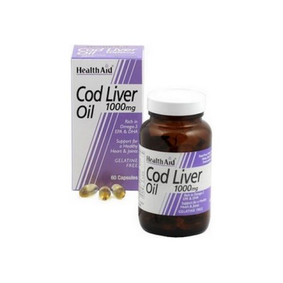 Health Aid Cod Liver Oil Μουρουνέλαιο Κατάλληλο για Παιδιά 1000mg 30 μαλακές κάψουλες