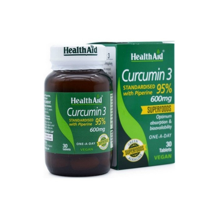 Health Aid Curcumin 3 600mg 30 ταμπλέτες