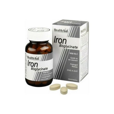Health Aid Iron Bisglycinate 30mg 30 ταμπλέτες