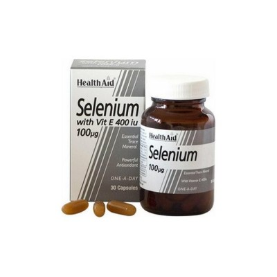 Health Aid Selenium 100mg & Vitamin E 30 κάψουλες