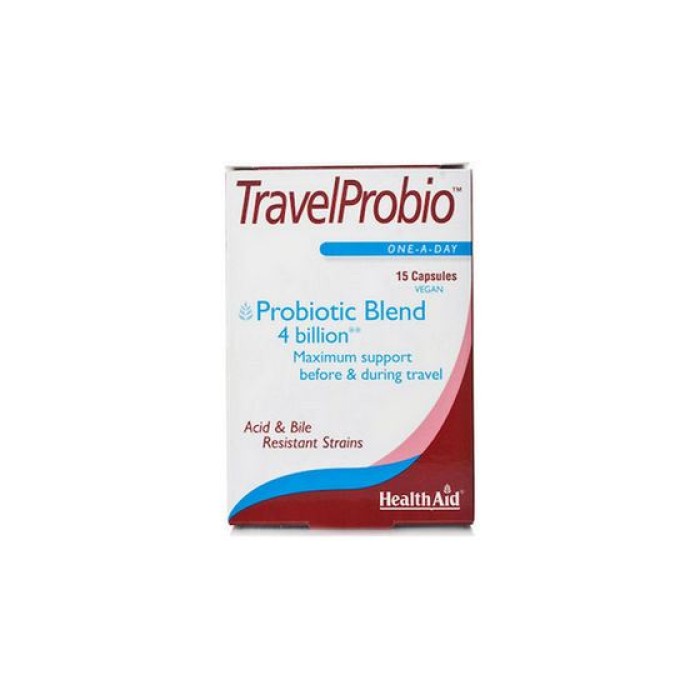 Health Aid TravelProbio με Προβιοτικά και Πρεβιοτικά 15 κάψουλες