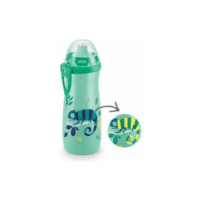 Nuk Sports Cup Εκπαιδευτικό Μπιμπερό 450ml Πράσινη Σαύρα  24m+
