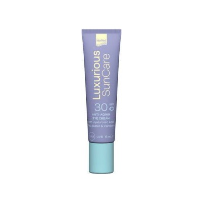 Intermed Luxurius SunCare SPF 30 Ενυδατική & Αντιγηραντική Κρέμα Ματιών με Υαλουρονικό Οξύ 15ml