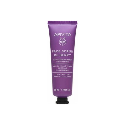 Apivita Bilberry Scrub Προσώπου για Λάμψη με Μύρτιλλο 50ml