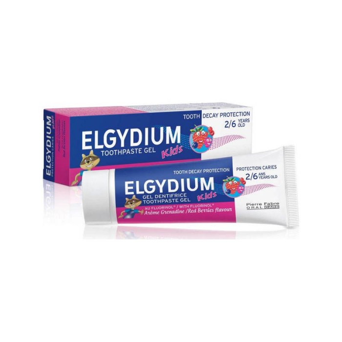 Elgydium Οδοντόκρεμα KIds 50ml 1000 ppm με Γεύση Κόκκινα Φρούτα για 2+ χρονών