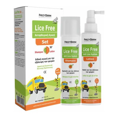 Frezyderm Λοσιόν & Σαμπουάν για Πρόληψη & Αντιμετώπιση Ενάντια στις Ψείρες Lice Free , Lice Rep Extreme Repellent για Παιδιά 330ml