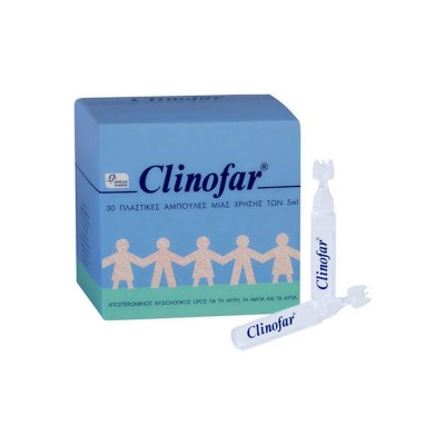 Omega Pharma Clinofar Αμπούλες Φυσιολογικού Ορού για Βρέφη και Παιδιά 30τμχ 5ml