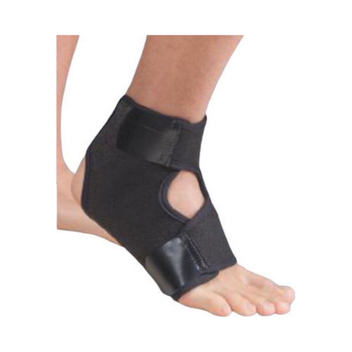 Anatomic Help 0557 Neoprene Επιστραγαλίδα Δετή σε Μαύρο χρώμα