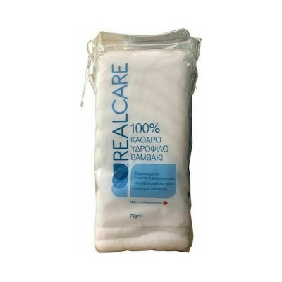 Real Care 100% Υδρόφιλο Βαμβάκι 70gr
