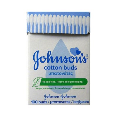 Johnson & Johnson Μπατονέτες σε Ανακυκλώσιμη Συσκευασία 100τμχ