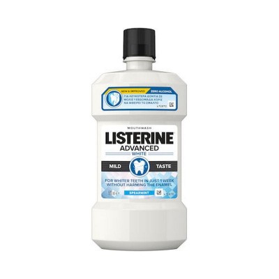 Listerine Advanced White Mild Taste Στοματικό Διάλυμα για Λεύκανση 500ml