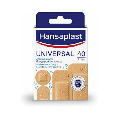 Hansaplast Αδιάβροχα Αυτοκόλλητα Επιθέματα Universal Different Shapes 40τμχ