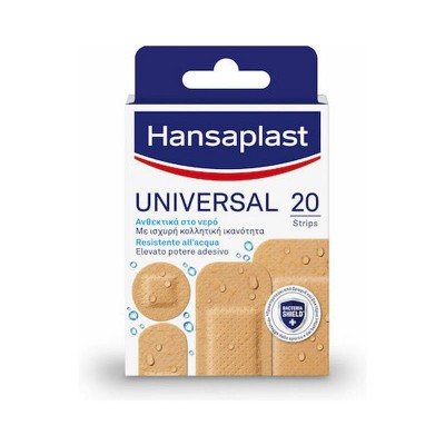 Hansaplast Αδιάβροχα Αυτοκόλλητα Επιθέματα Universal Different Shapes 20τμχ