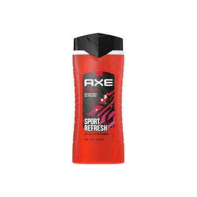Axe Recharge Sport Refresh Αφρόλουτρο σε Gel για Άνδρες για Πρόσωπο , Μαλλιά & Σώμα 400ml