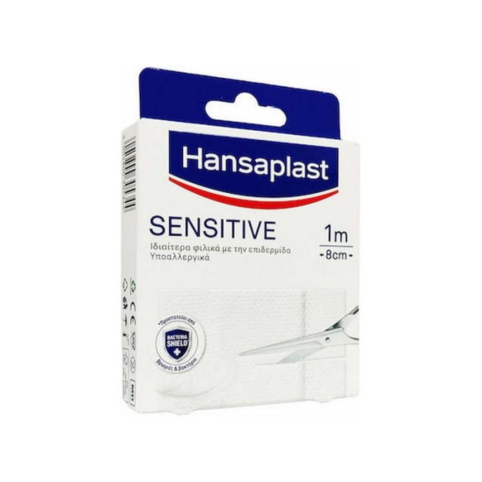 Hansaplast Αυτοκόλλητο Επίθεμα Sensitive 100x8cm 1τμχ