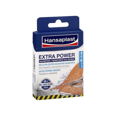 Hansaplast Αδιάβροχα Αυτοκόλλητα Επιθέματα Extra Power 80x6cm 8τμχ